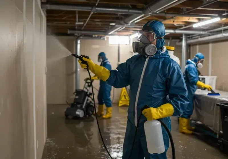 Basement Sanitization and Antimicrobial Treatment process in Pinewood, FL